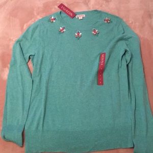 Turquoise light sweater